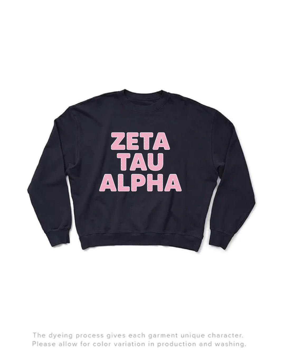 Polka Dot Midnight Sky Light Weight Sorority Crewneck