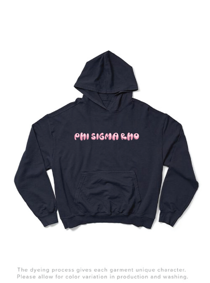 Phi Sigma Rho Midnight Sky Bubble Letter Hoodie