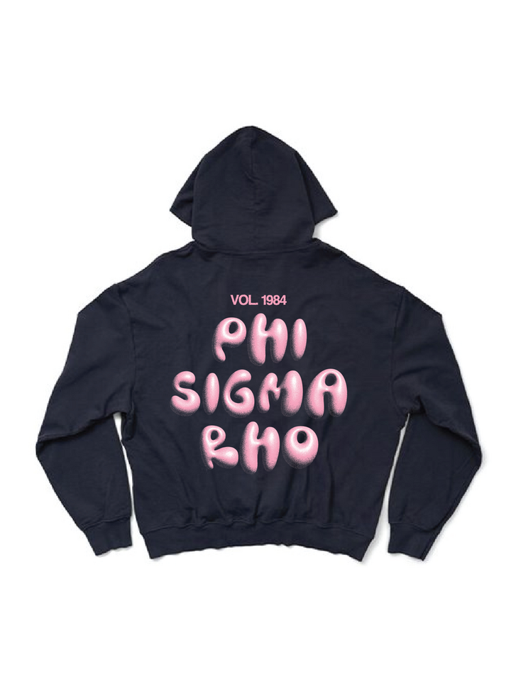 Phi Sigma Rho Midnight Sky Bubble Letter Hoodie