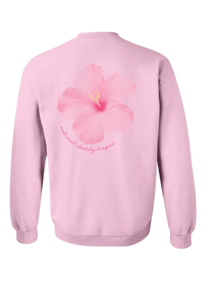 National Charity League Hibiscus Flower Crewneck