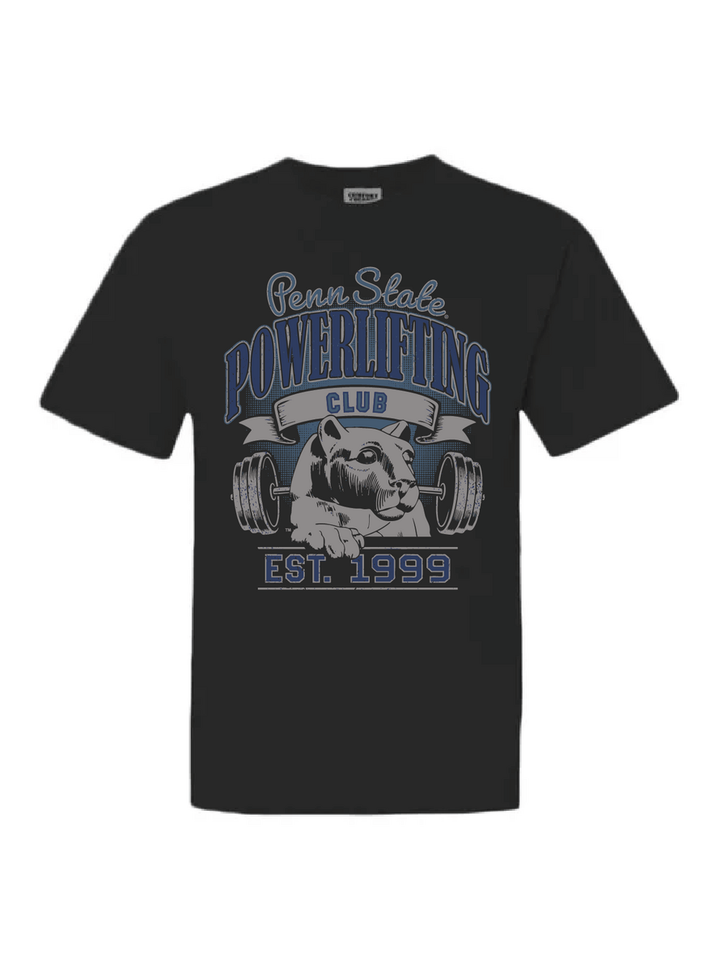 Penn State | Club Powerlifting Crew/Tee | Fall 25' PR - Tshirt 3 - Comfort Colors