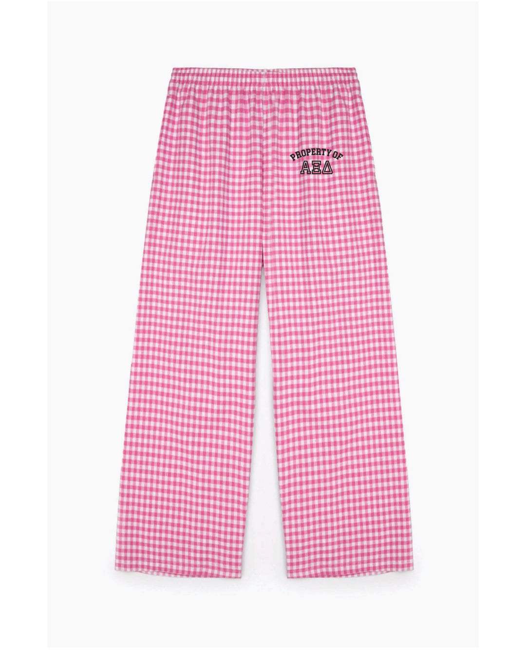 Embroidered Property Of Sorority Flannel Pajama Pant