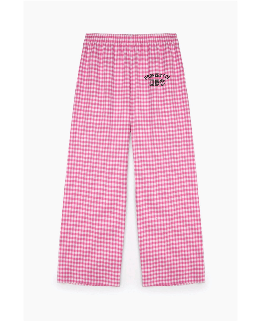 Embroidered Property Of Sorority Flannel Pajama Pant