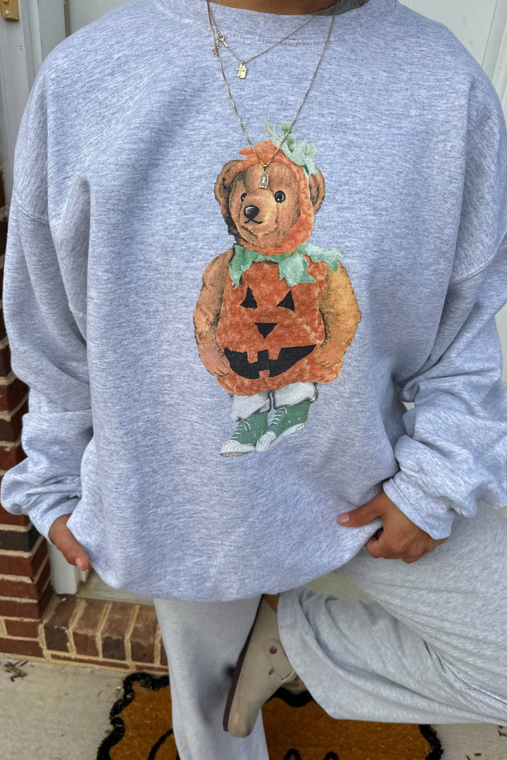 Pumpkin Bear Lifestyle Crewneck