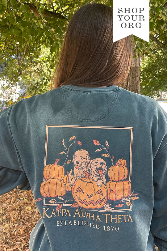 Pumpkin Puppy Sorority Crewneck