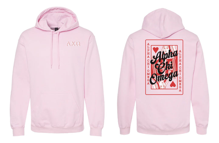 Queen of Hearts Sorority Hoodie - 2XL - 3XL