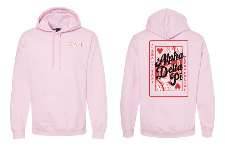 Alpha Delta Pi Queen of Hearts Hoodie