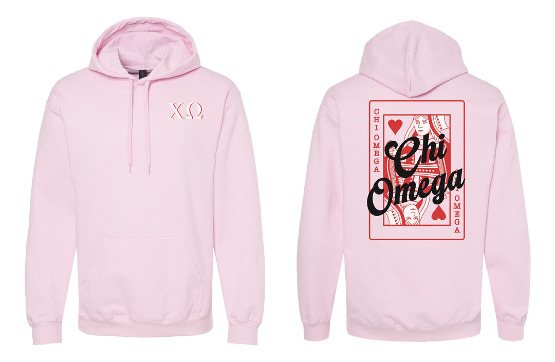 Queen of Hearts Sorority Hoodie - 2XL - 3XL