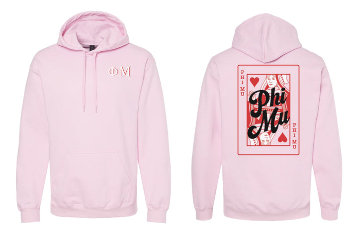 Queen of Hearts Sorority Hoodie - 2XL - 3XL