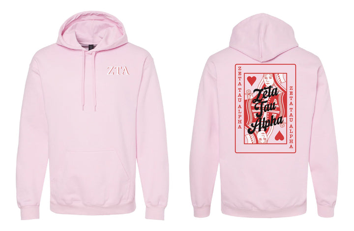 Queen of Hearts Sorority Hoodie - 2XL - 3XL