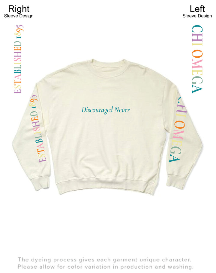 Vanilla Ice Rainbow Letters Matching Set Light Weight Sorority Crewneck