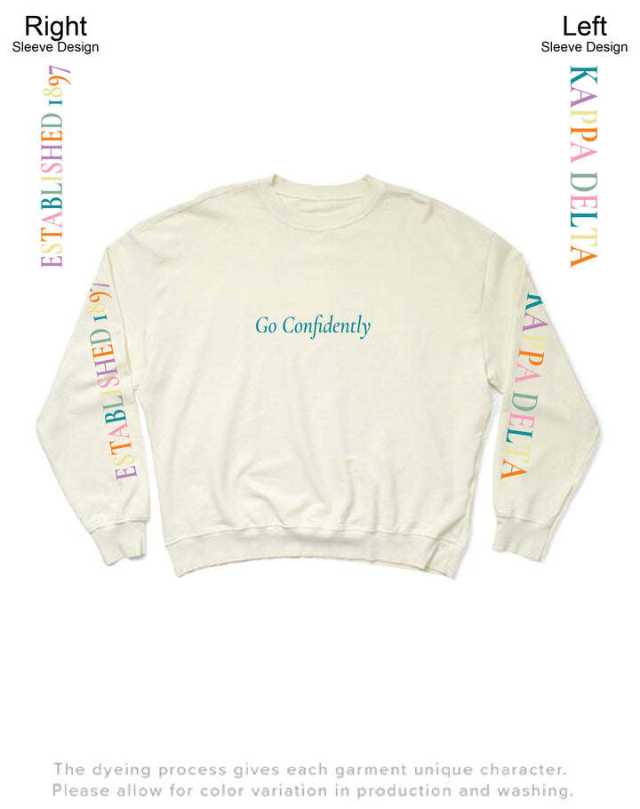 Vanilla Ice Rainbow Letters Matching Set Light Weight Sorority Crewneck