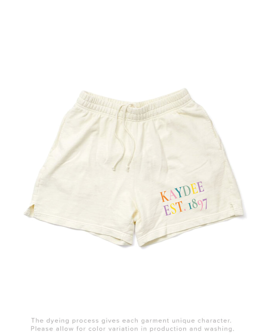 Vanilla Ice Rainbow Letters Matching Set Sorority Shorts