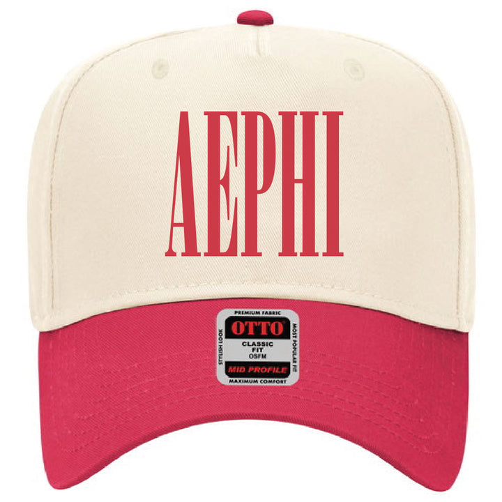 Red Embroidered Sorority Hat