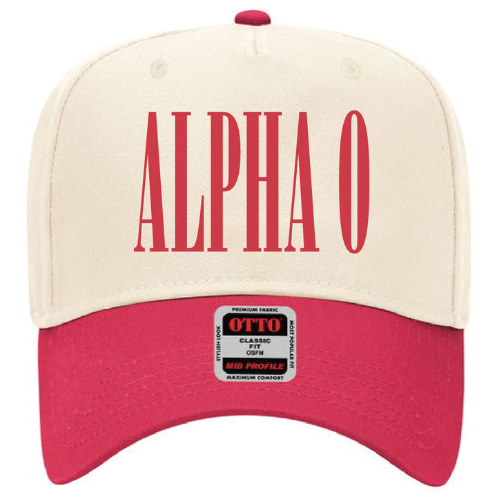 Red Embroidered Sorority Hat