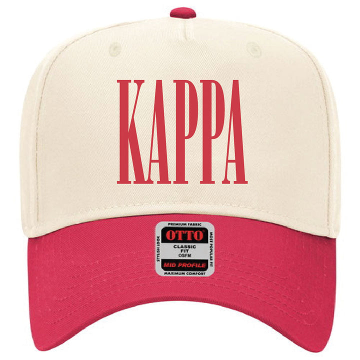 Red Embroidered Sorority Hat