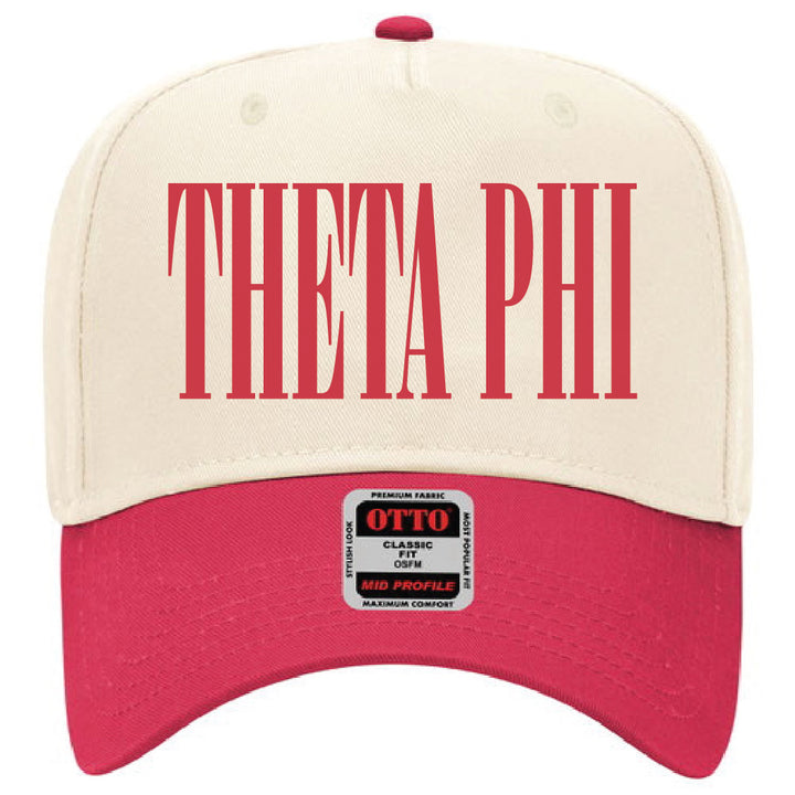 Red Embroidered Sorority Hat