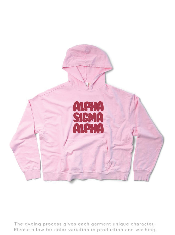 Red Letter Sorority Light Weight Bubblegum Hoodie - 2XL