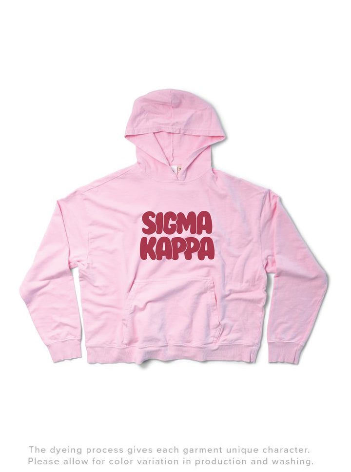 Red Letter Sorority Light Weight Bubblegum Hoodie