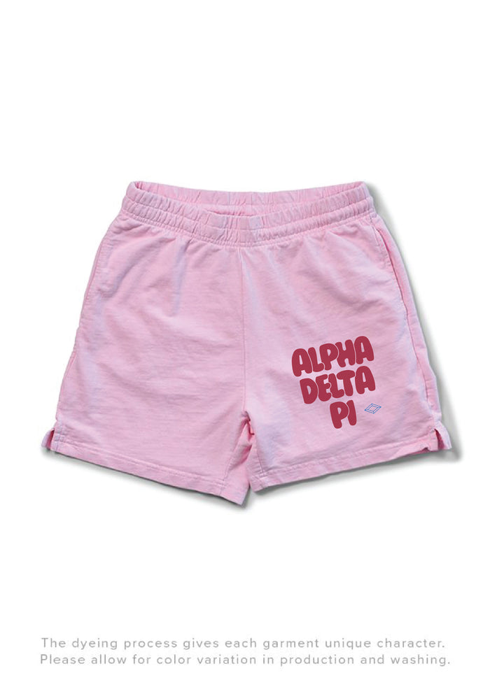 Red Letter Sorority Light Weight Bubblegum Shorts