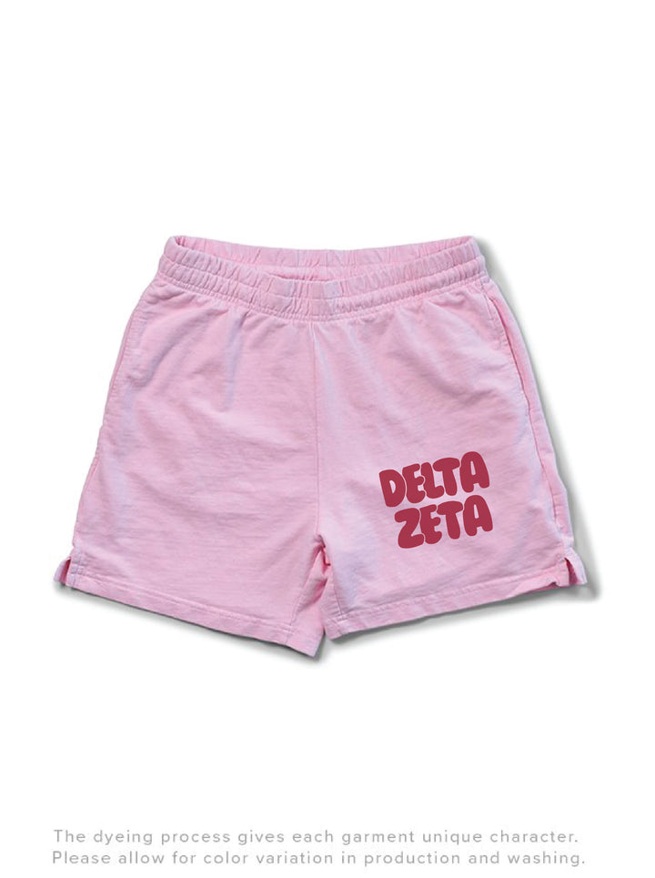 Red Letter Sorority Light Weight Bubblegum Shorts