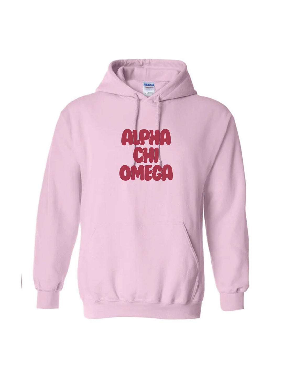 Red Letter Light Pink Sorority Hoodie