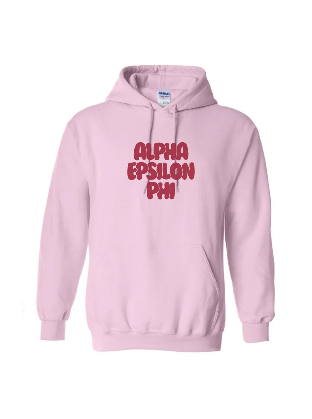 Red Letter Light Pink Sorority Hoodie