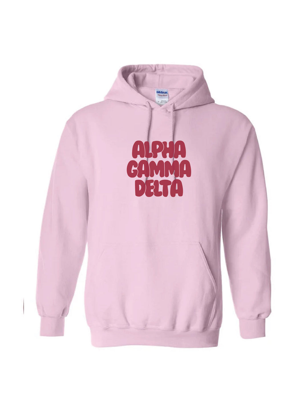 Red Letter Light Pink Sorority Hoodie