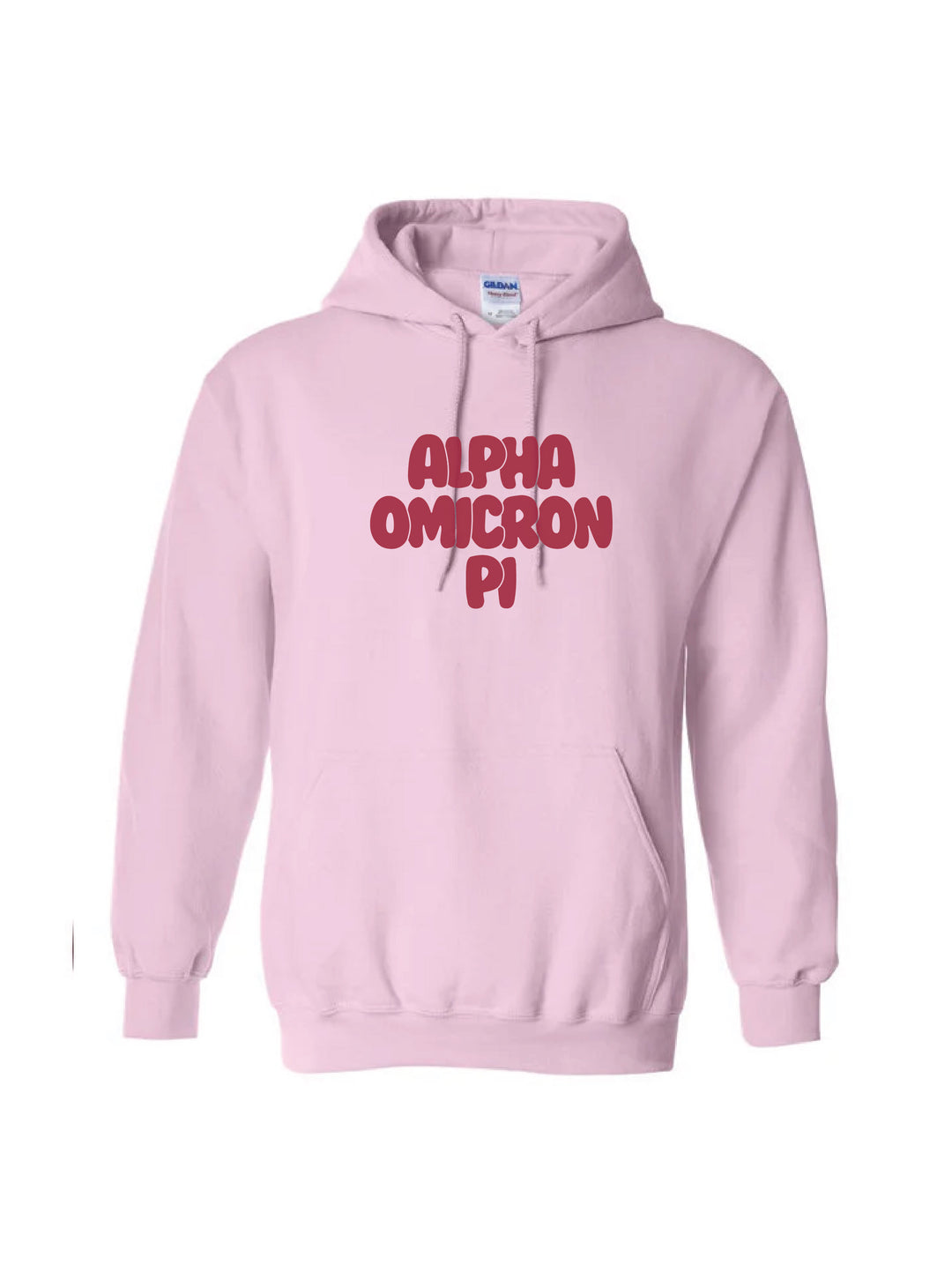 Red Letter Light Pink Sorority Hoodie