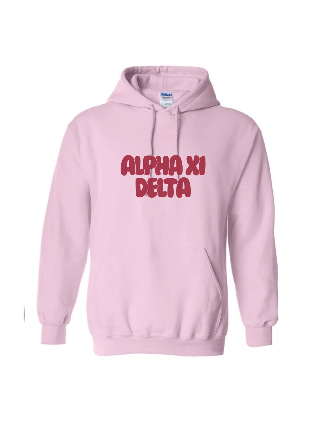 Red Letter Light Pink Sorority Hoodie