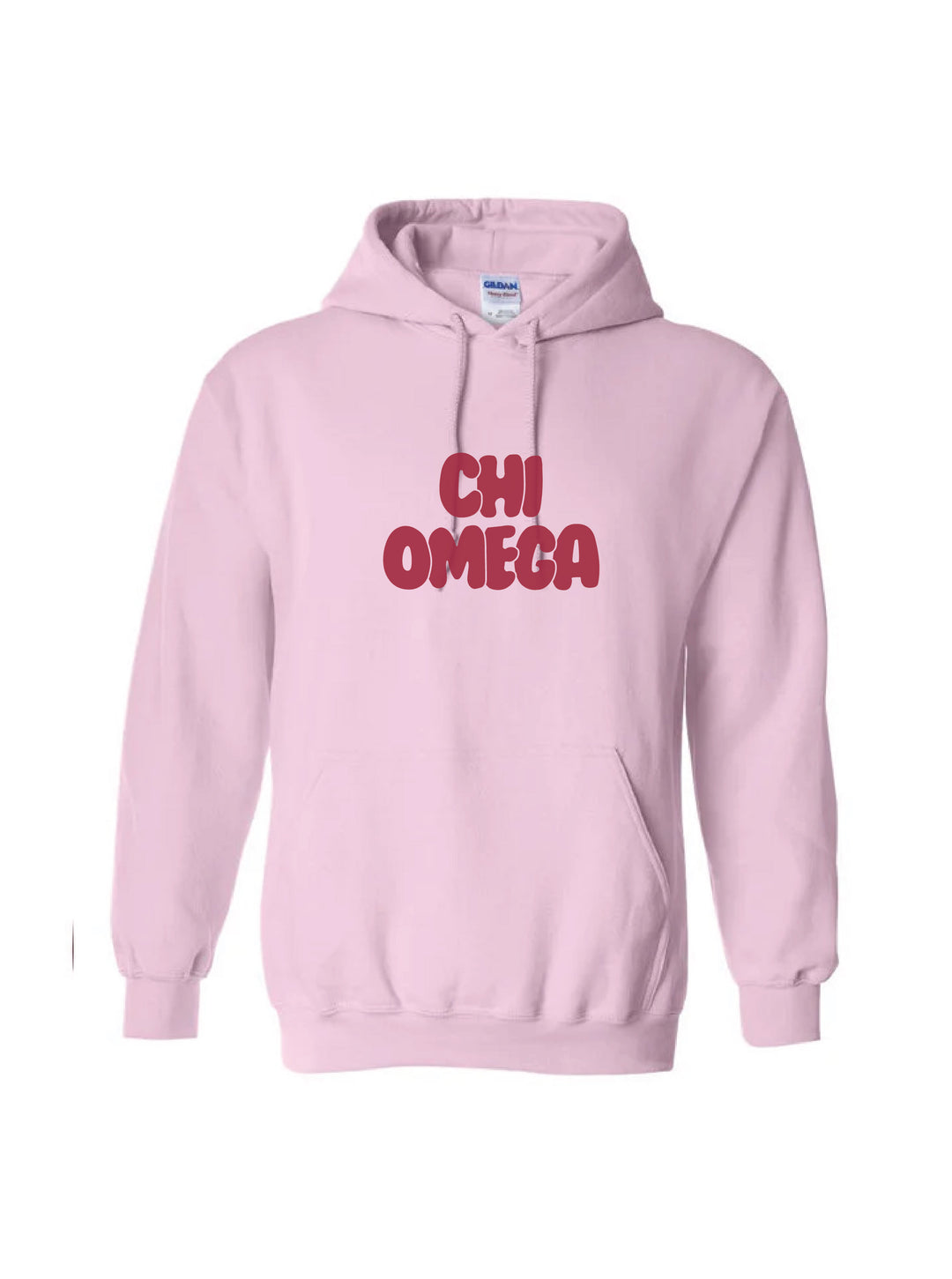 Red Letter Light Pink Sorority Hoodie