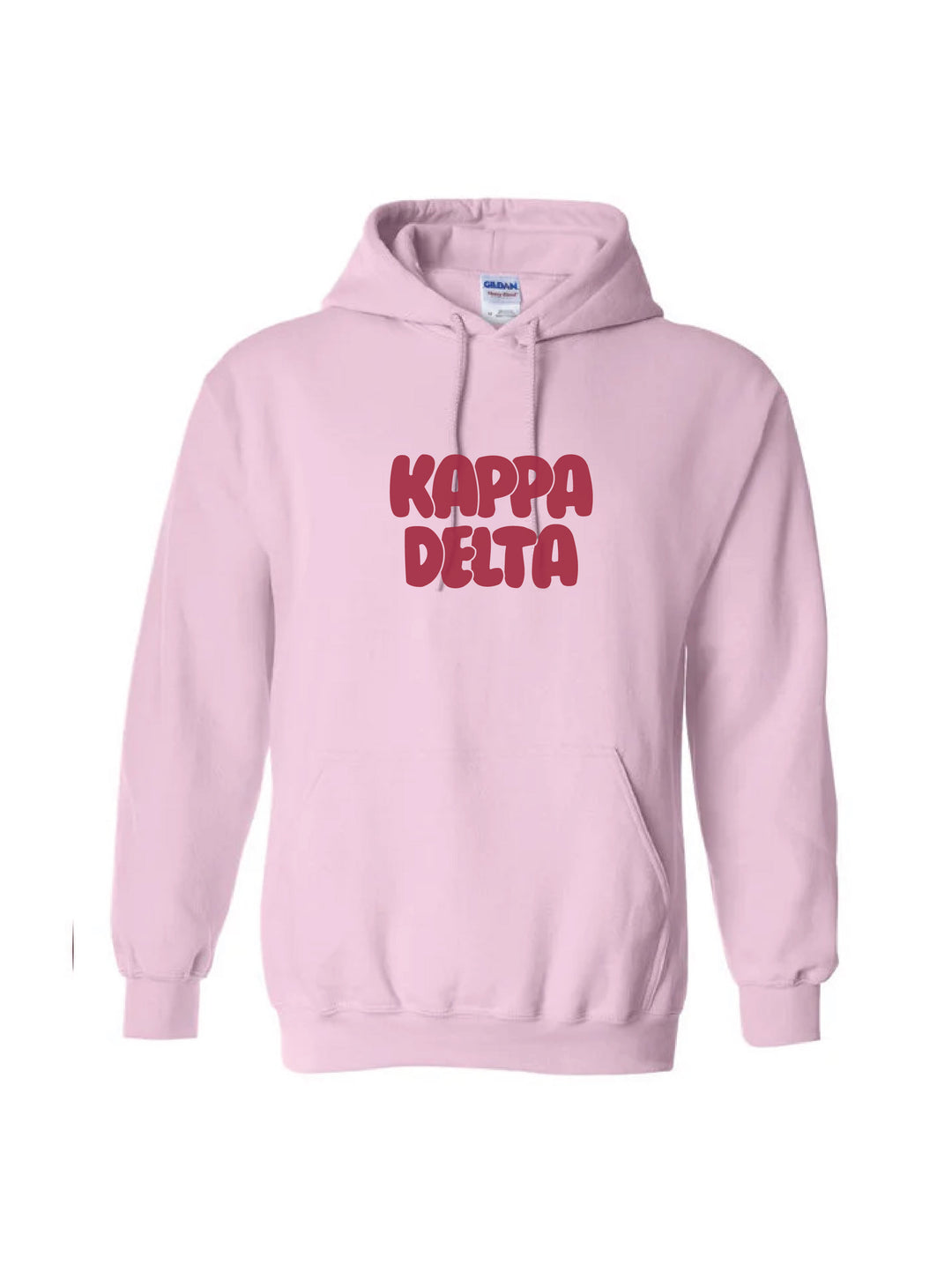 Red Letter Light Pink Sorority Hoodie