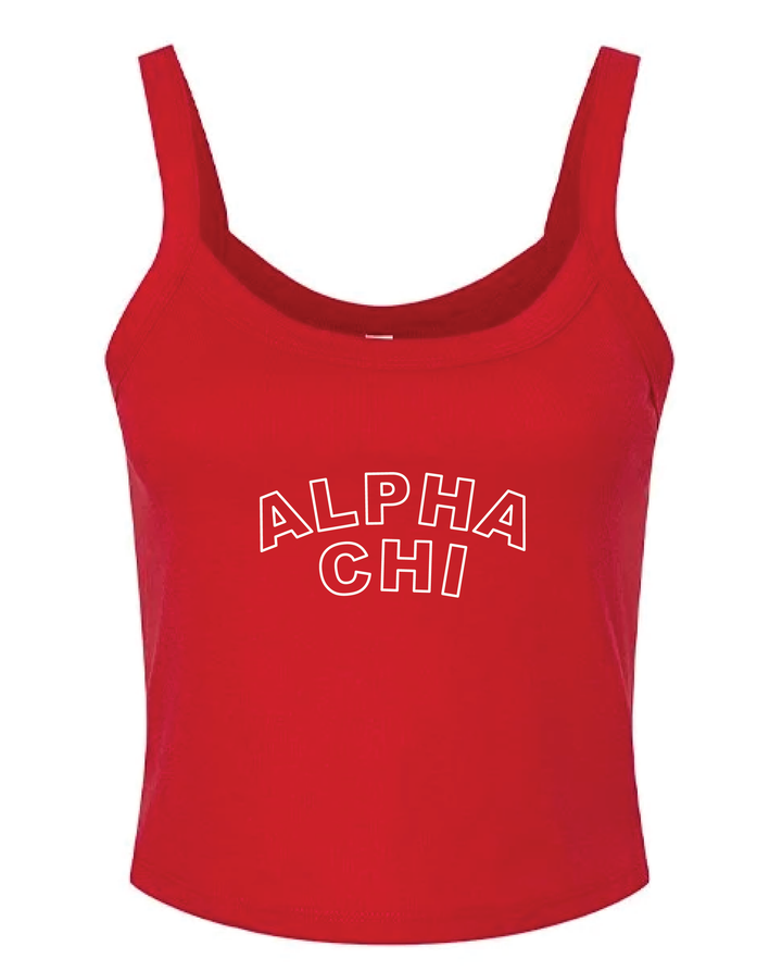 Red Outline Sorority Tank