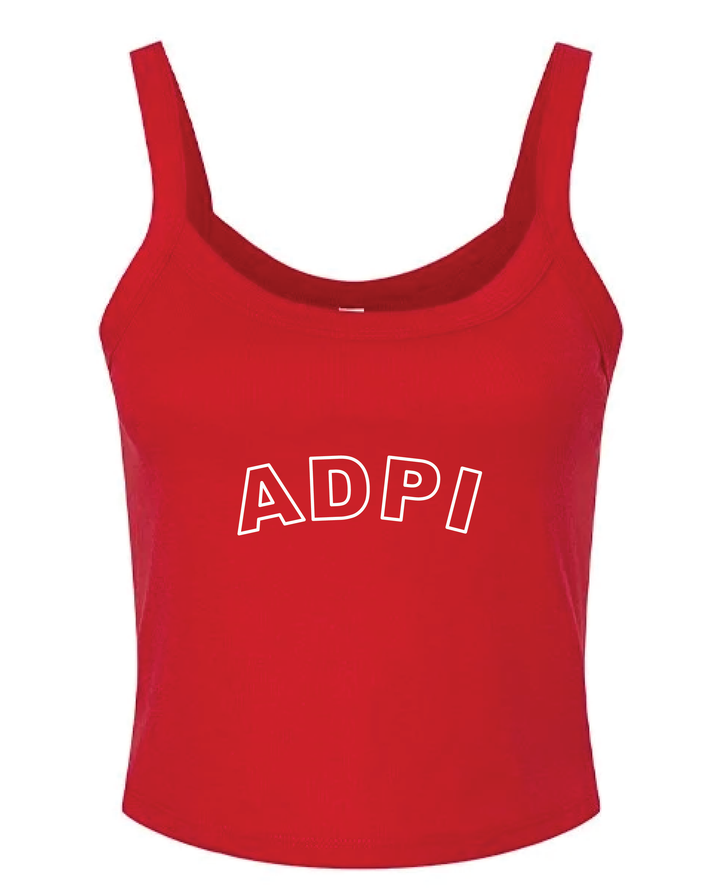 Red Outline Sorority Tank