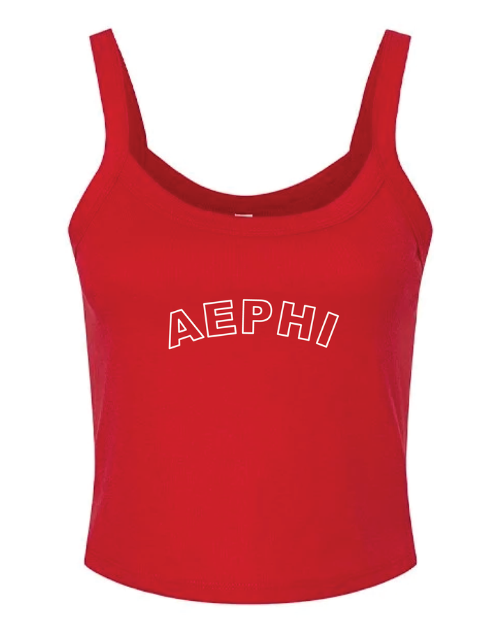 Red Outline Sorority Tank