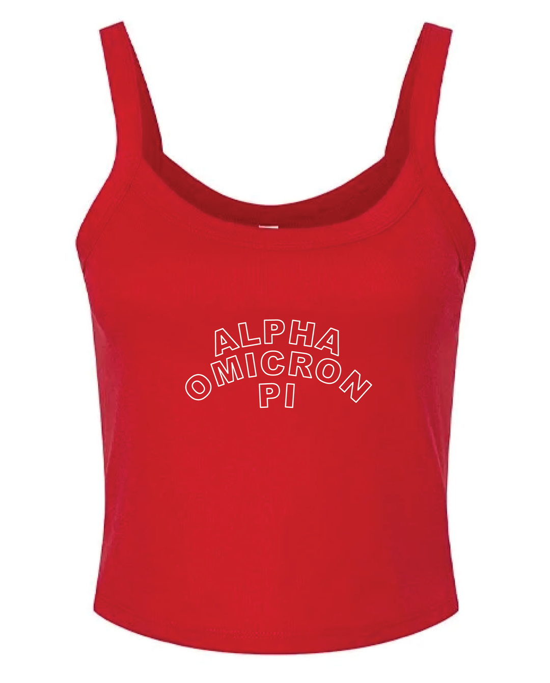 Red Outline Sorority Tank