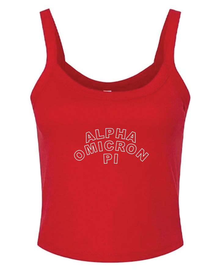 Red Outline Sorority Tank