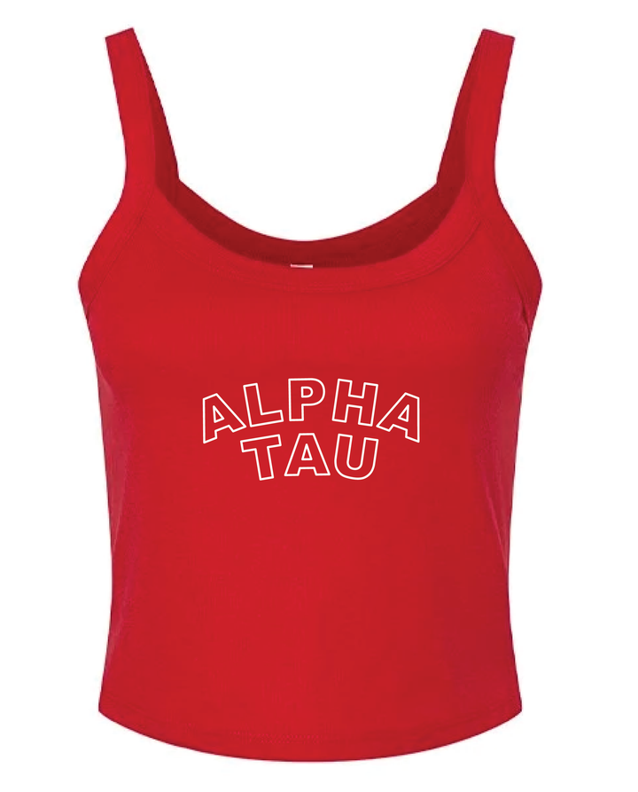 Red Outline Sorority Tank