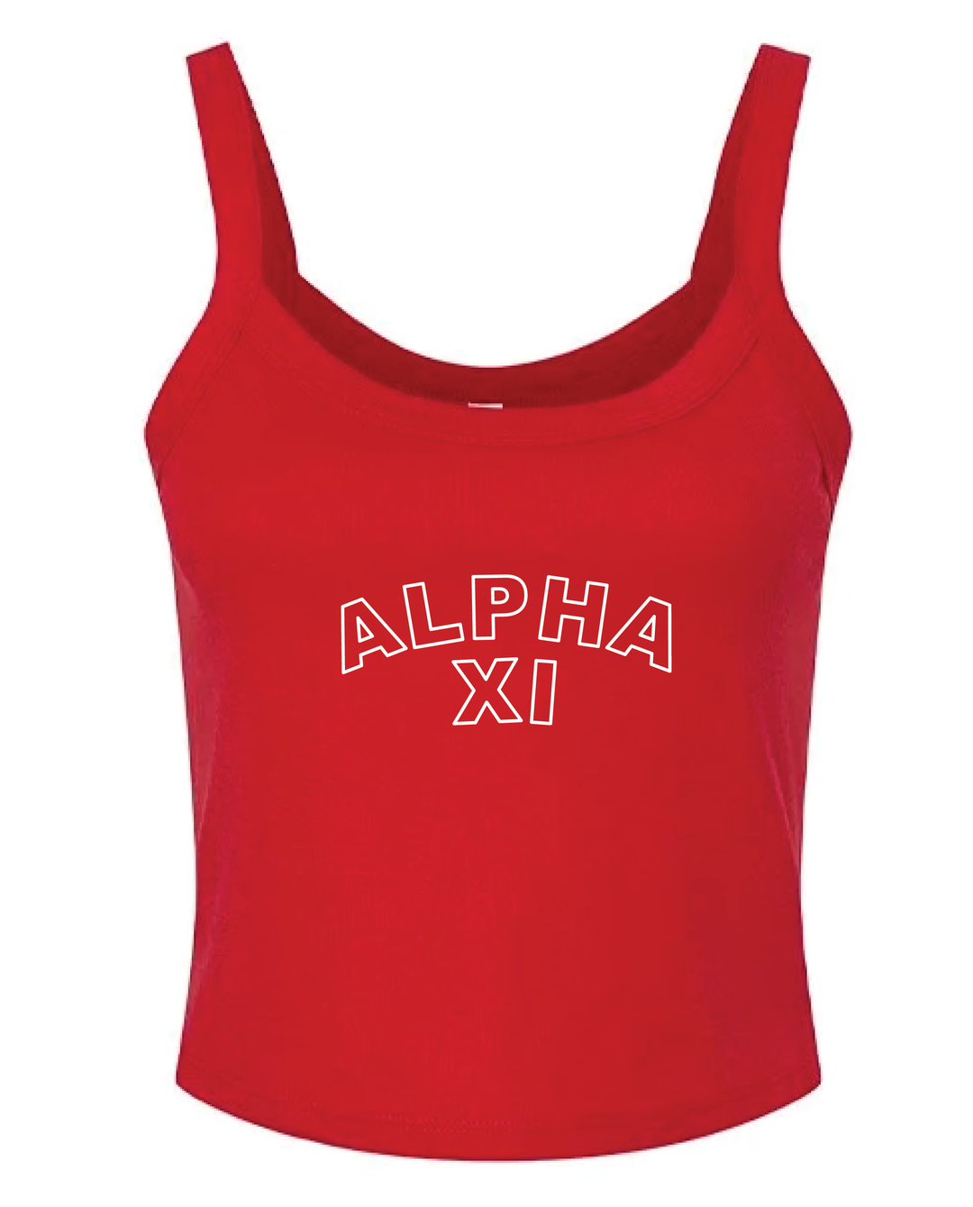 Red Outline Sorority Tank
