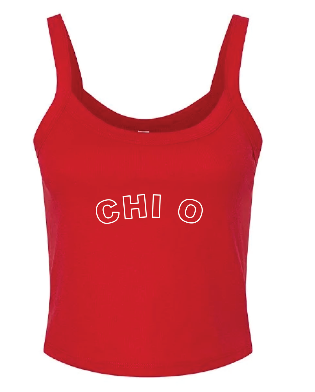 Red Outline Sorority Tank