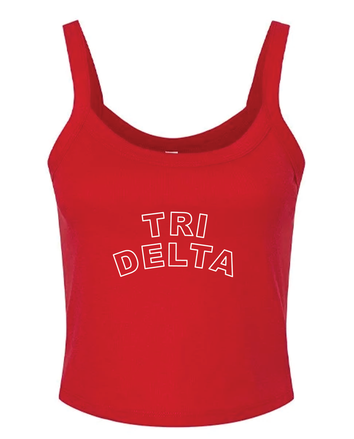 Red Outline Sorority Tank