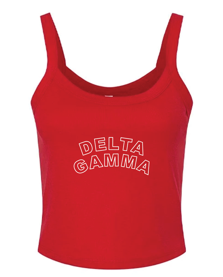 Red Outline Sorority Tank