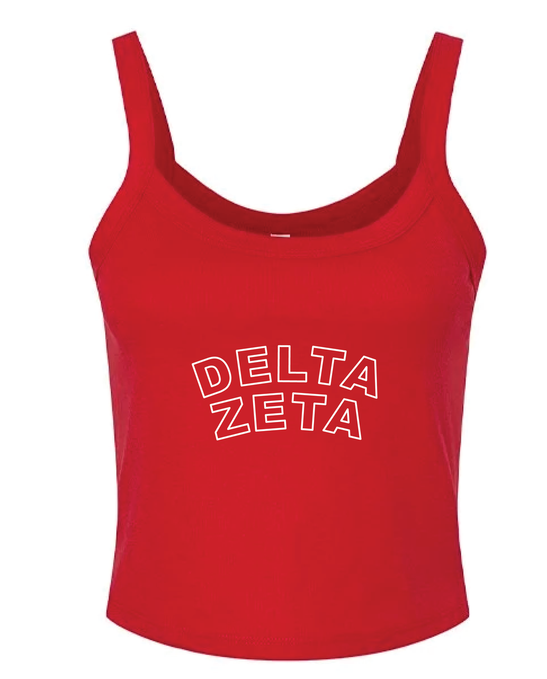Red Outline Sorority Tank