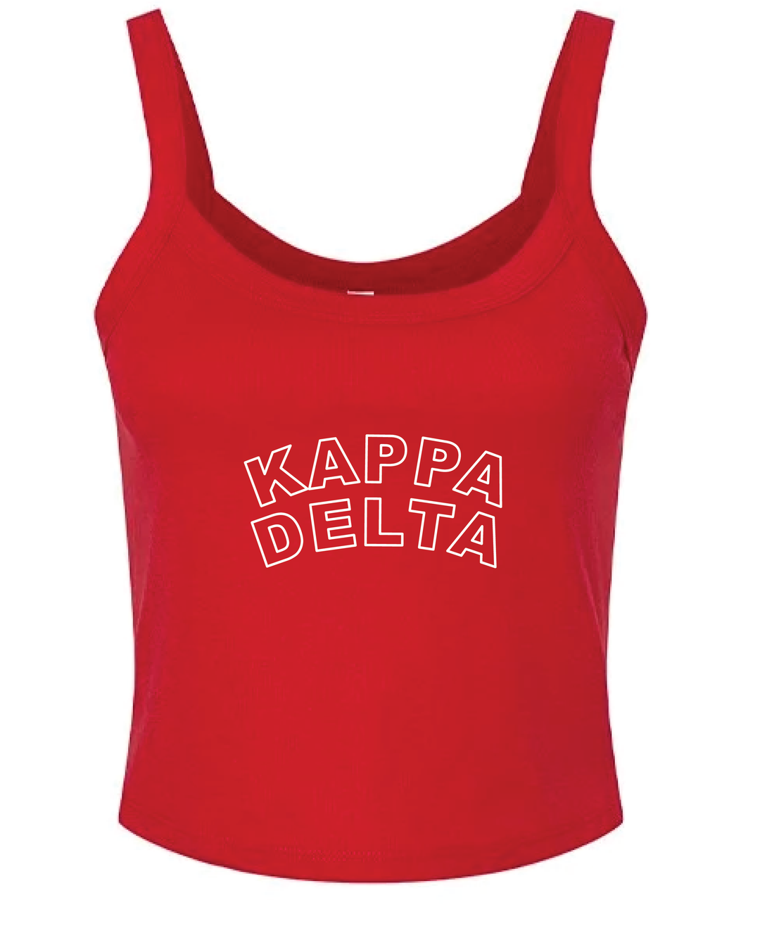 Red Outline Sorority Tank