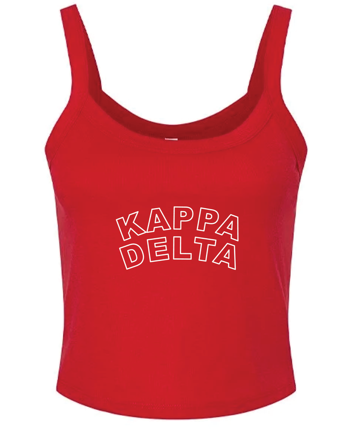 Red Outline Sorority Tank