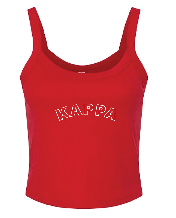 Red Outline Sorority Tank