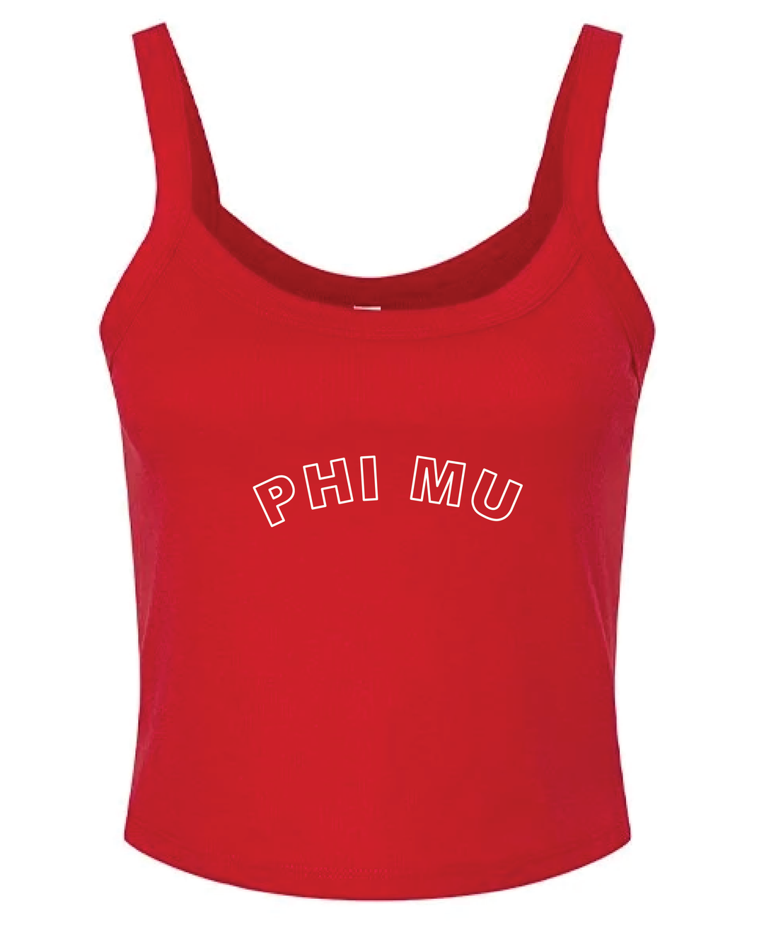 Red Outline Sorority Tank