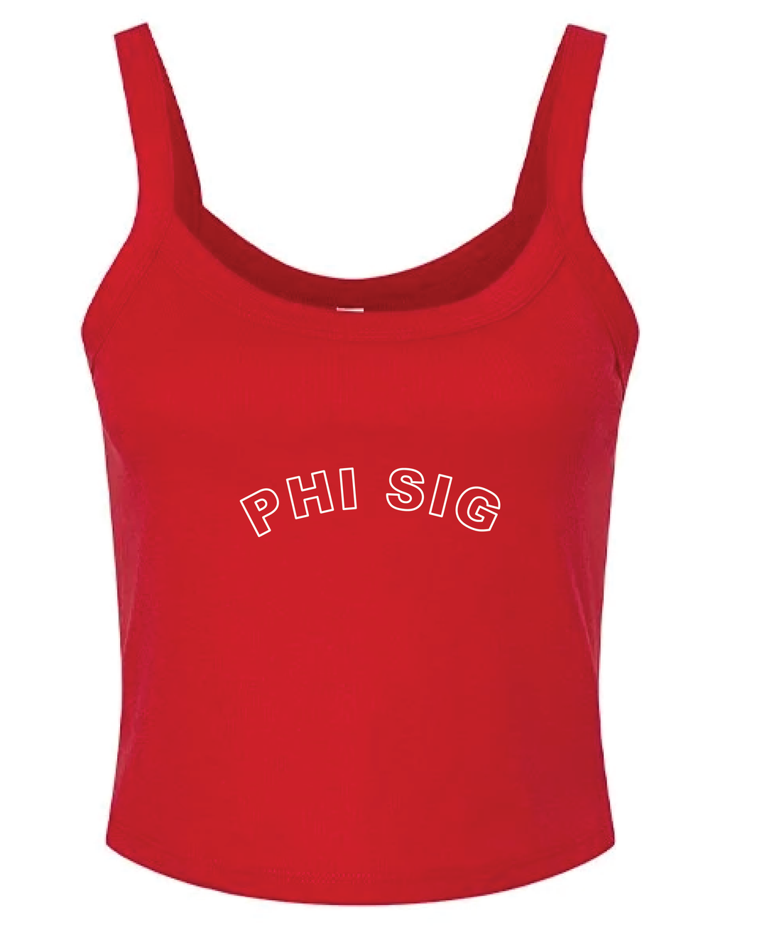 Red Outline Sorority Tank