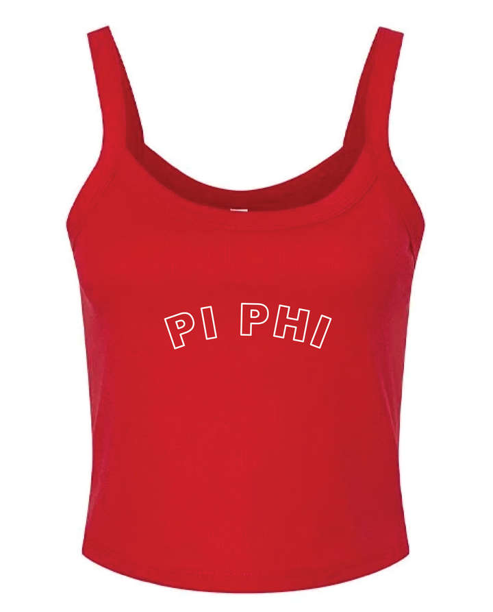Red Outline Sorority Tank