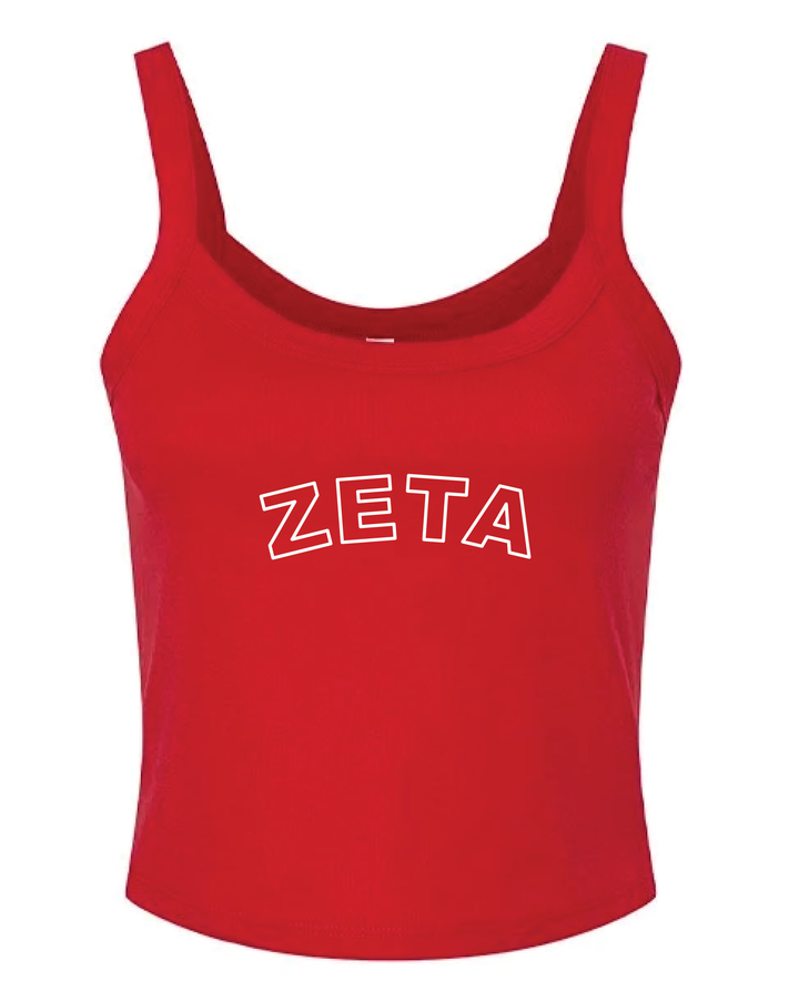 Red Outline Sorority Tank